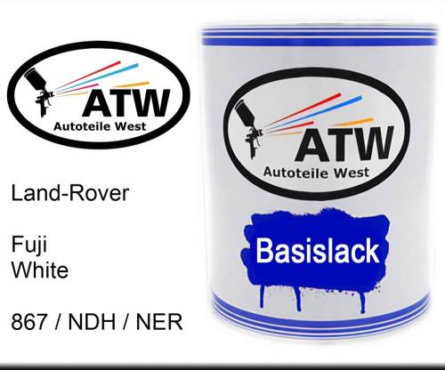 Land-Rover, Fuji White, 867 / NDH / NER: 1L Lackdose, von ATW Autoteile West.